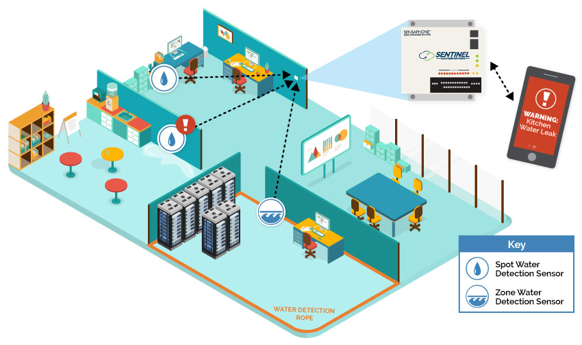 Commercial Water Leak Detection System Avoids Costly Building Damage